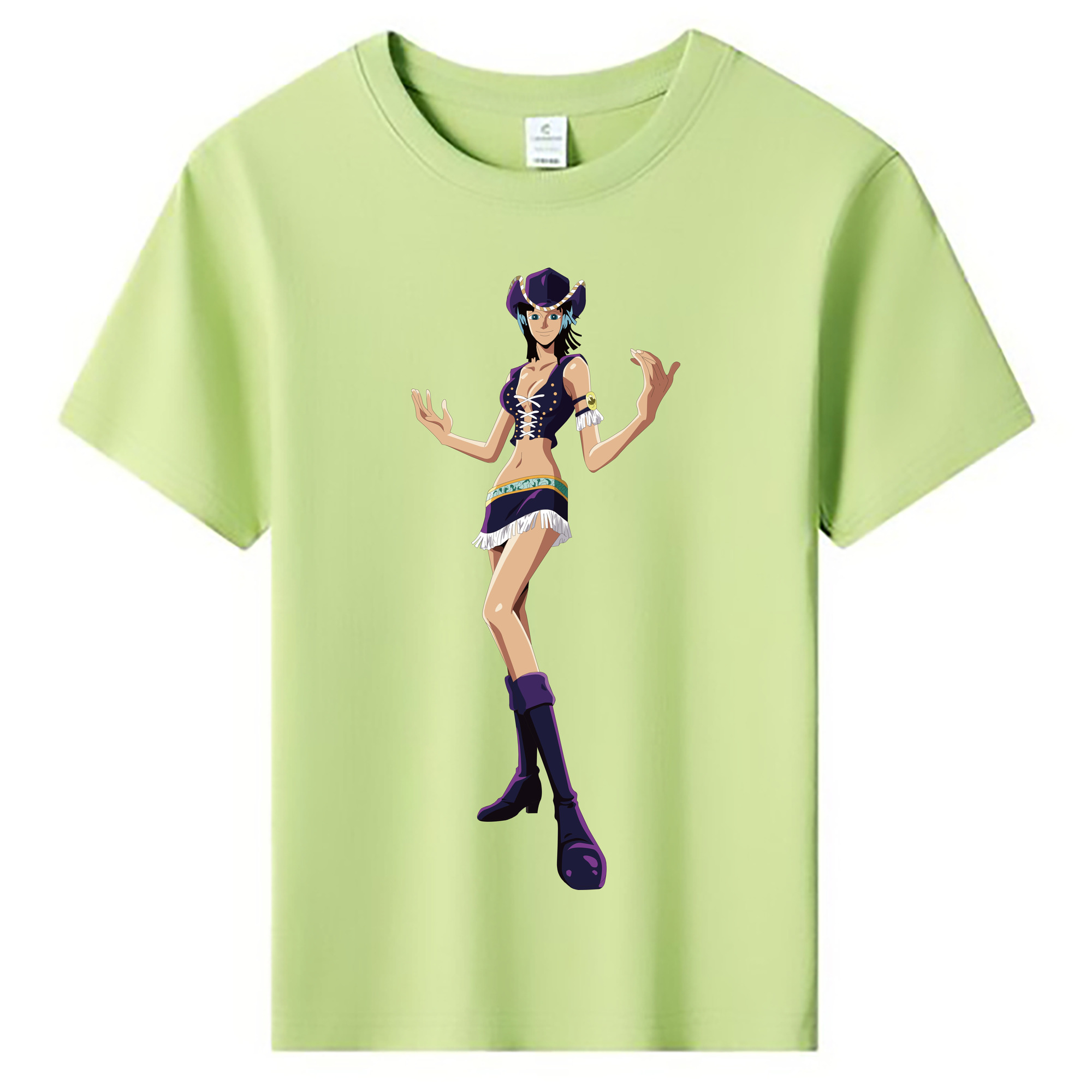ワンピース ニコ・ロビン ONE PIECE Nico Robin 綿100％キッズTシャツ（フロントプリント）